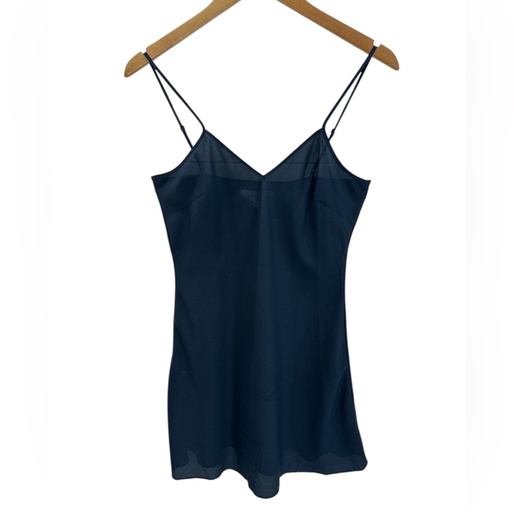 Reiss Layering Slip Lining‎ Dress Navy Mini Adjustable Straps Rhea Broderie Slip